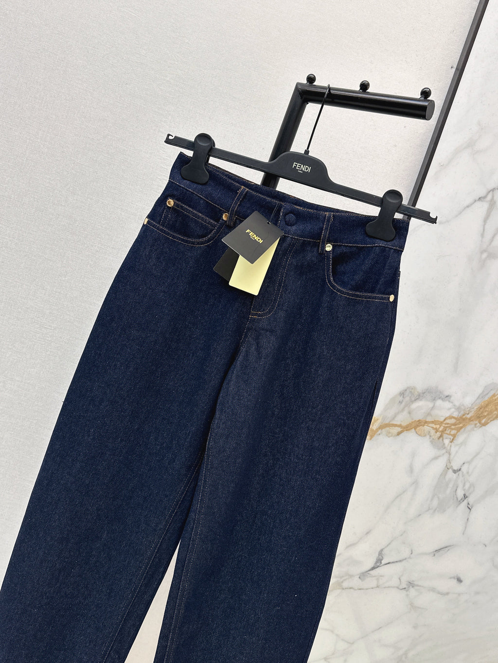 26SS New Arrival: Raw Indigo Collared Denim Jeans