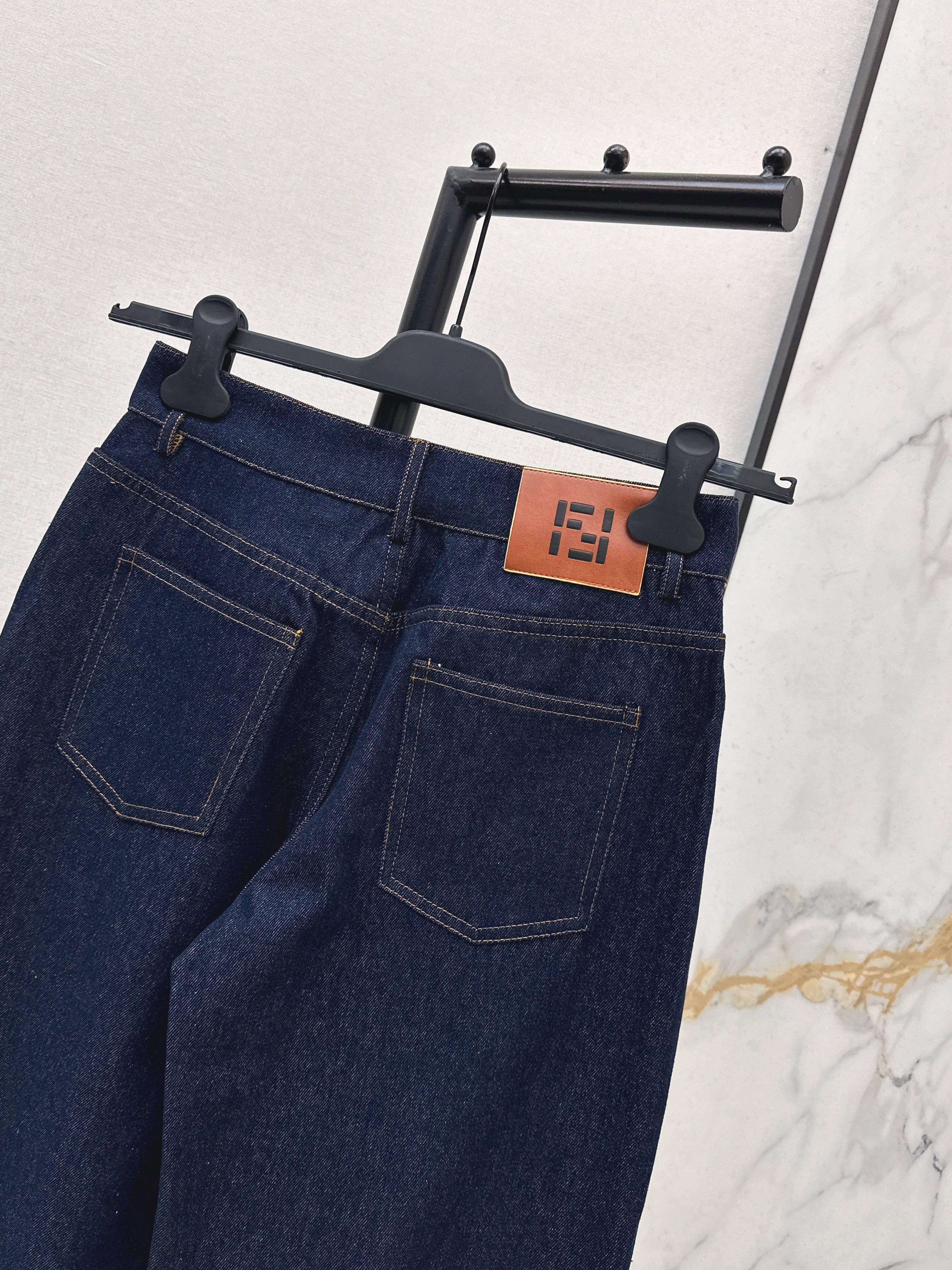 26SS New Arrival: Raw Indigo Collared Denim Jeans