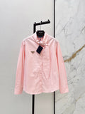 26SS New Arrival: Ribbon-Embellished Shirt