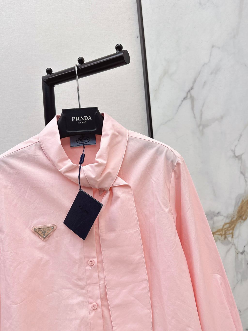 26SS New Arrival: Ribbon-Embellished Shirt