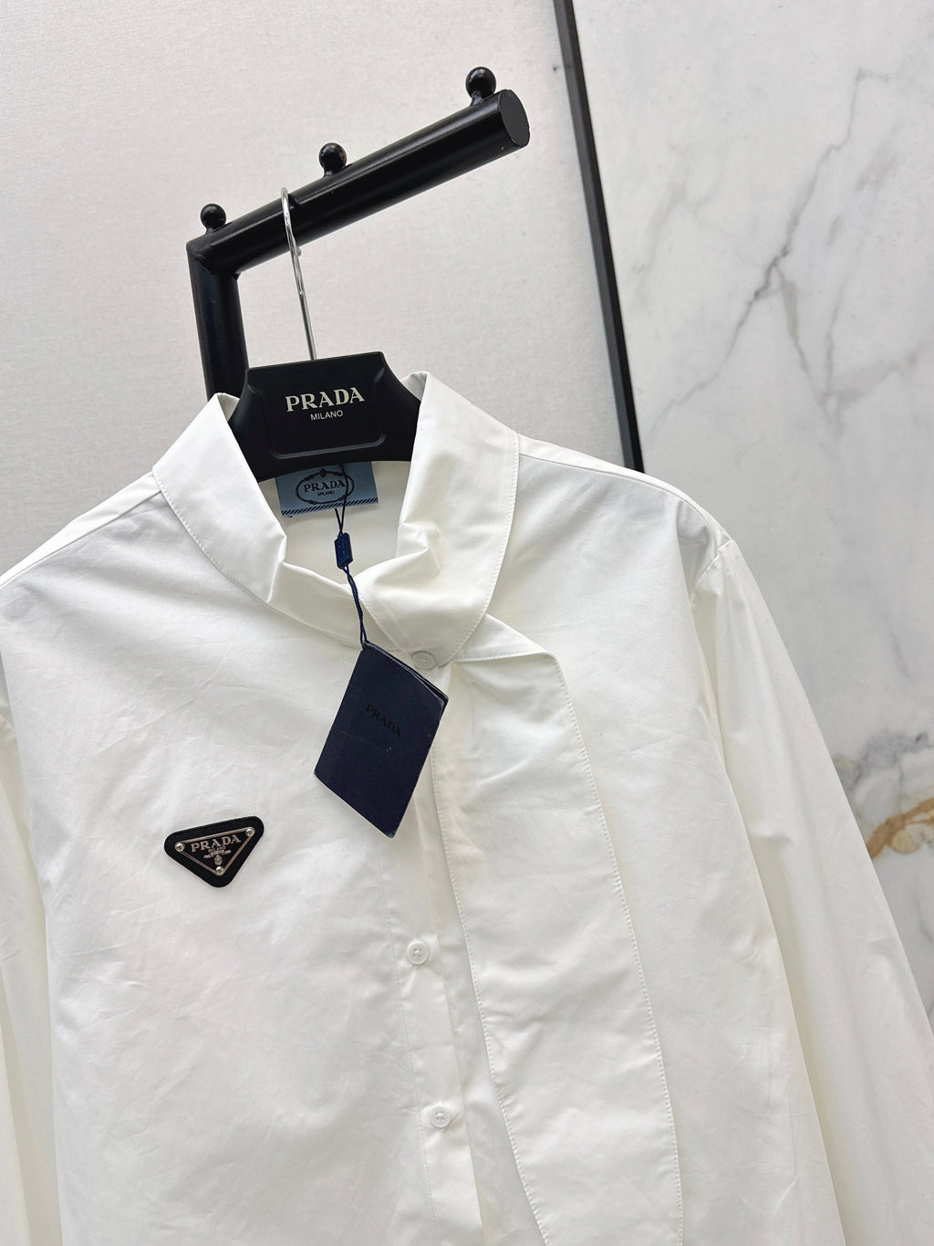 26SS New Arrival: Ribbon-Embellished Shirt