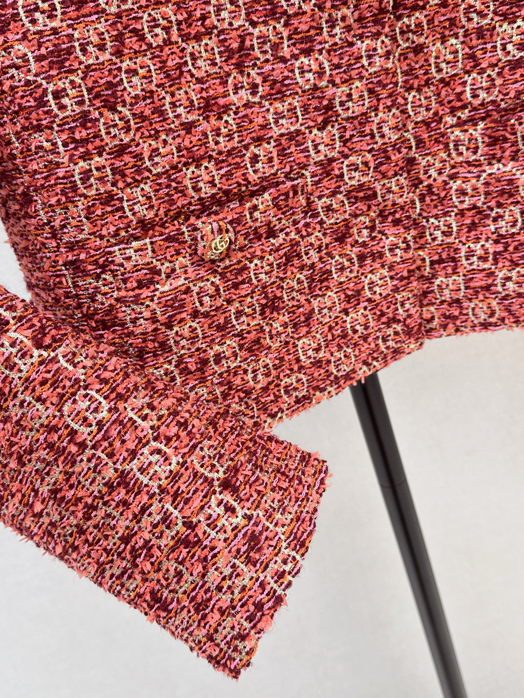 26SS Heavyweight Jacquard Crewneck Cropped Jacket