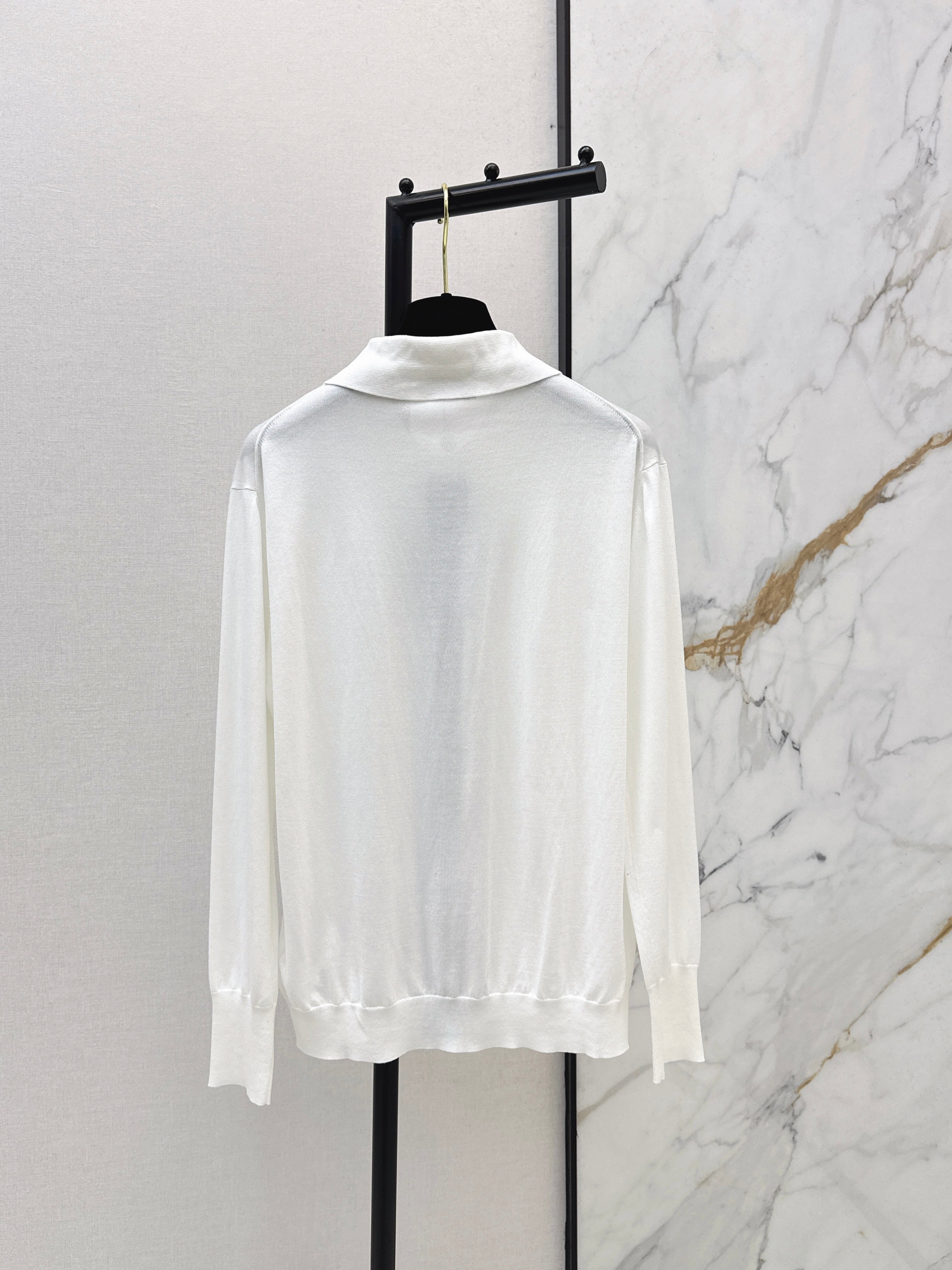 26SS New Arrival: Lapel Cardigan with Contrast Placket Design