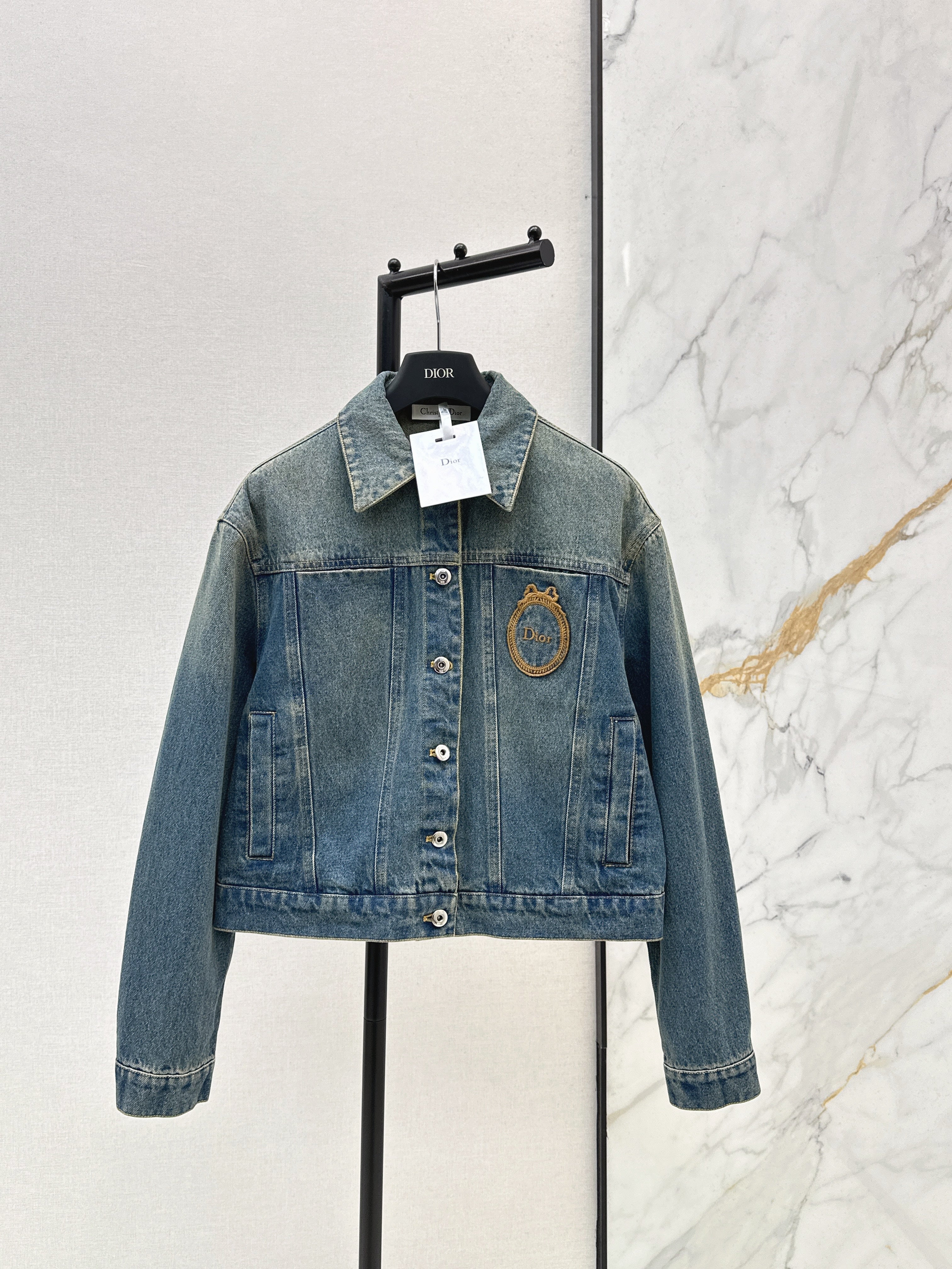 26SS Embroidered Denim Jacket