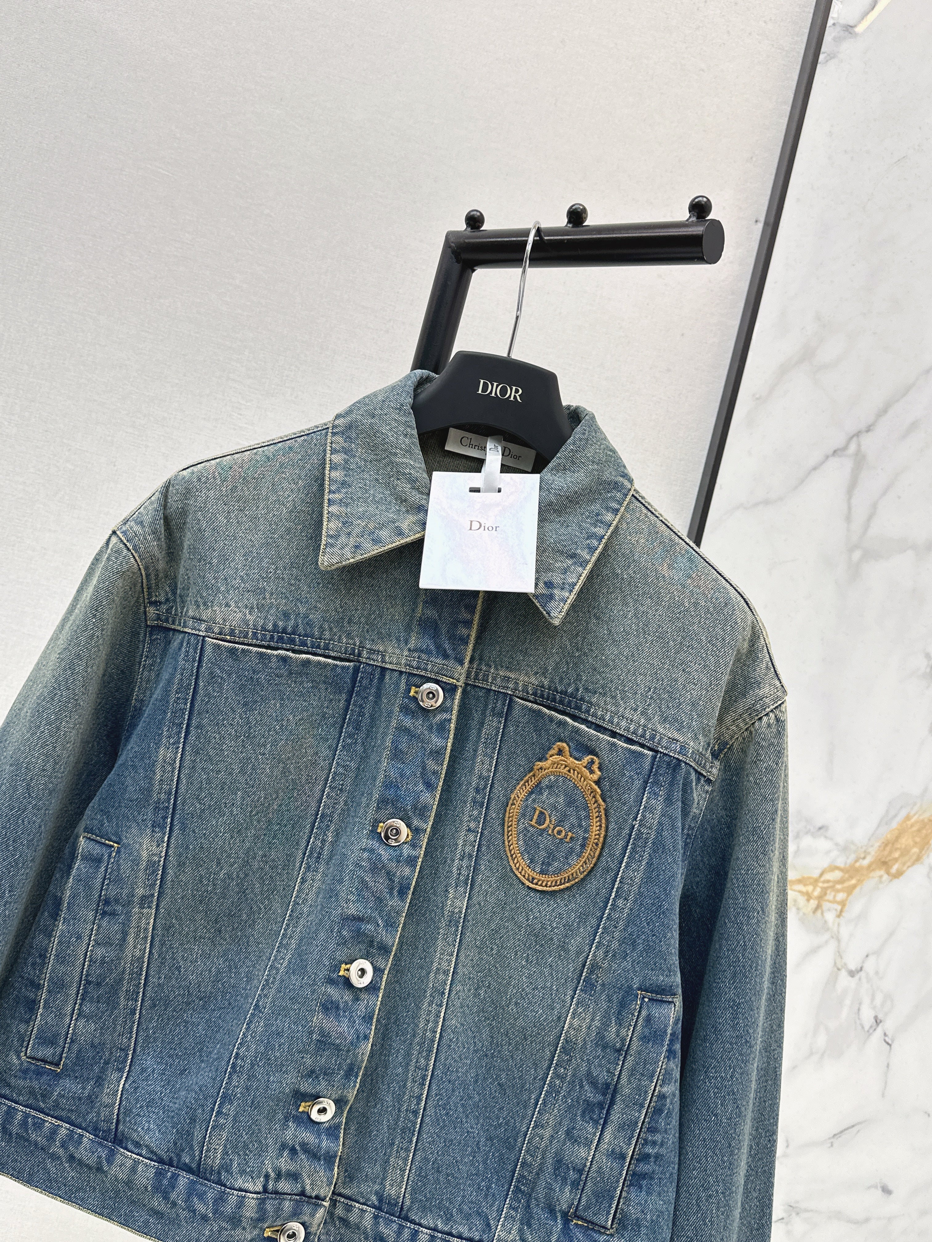 26SS Embroidered Denim Jacket