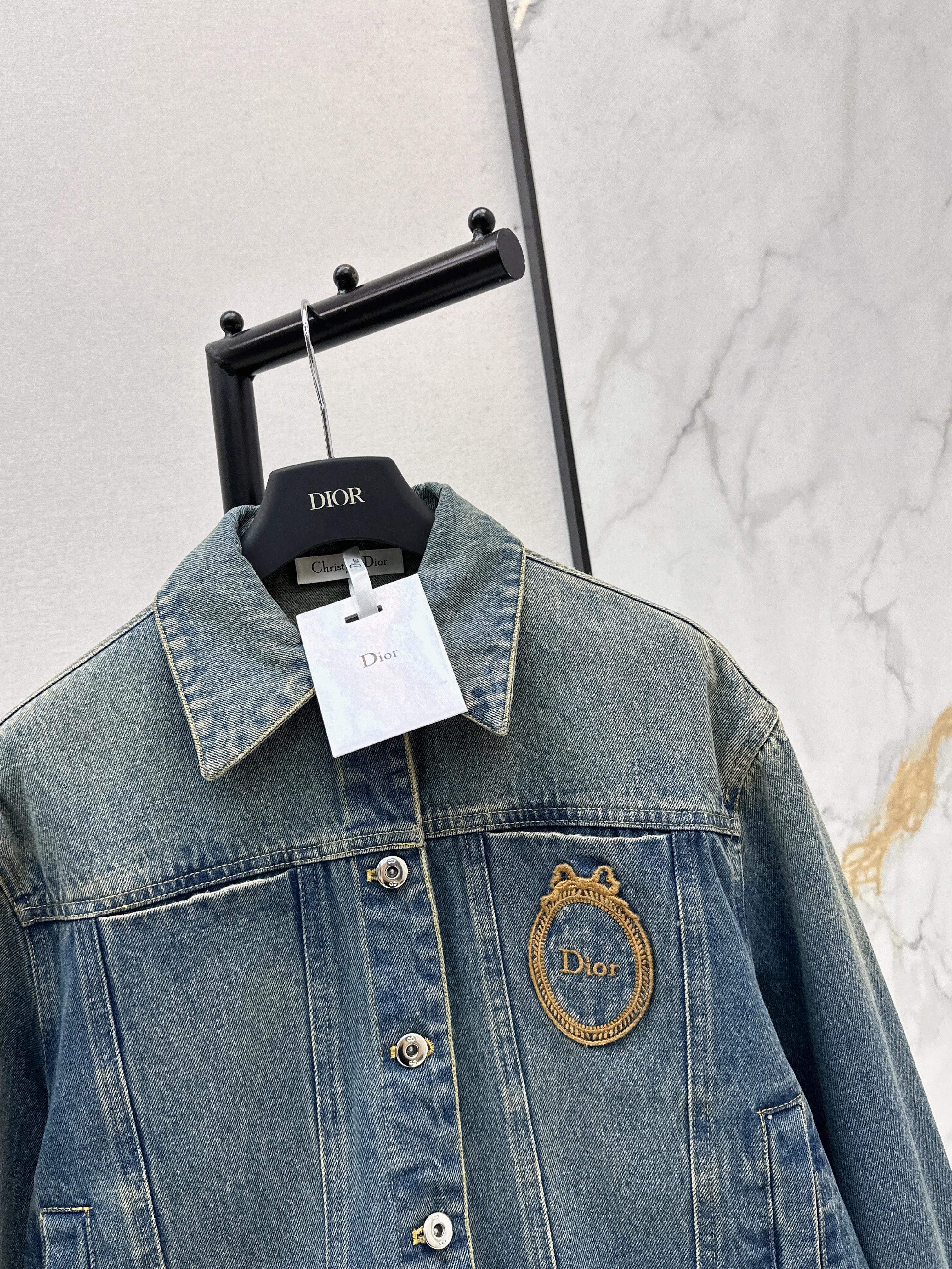 26SS Embroidered Denim Jacket