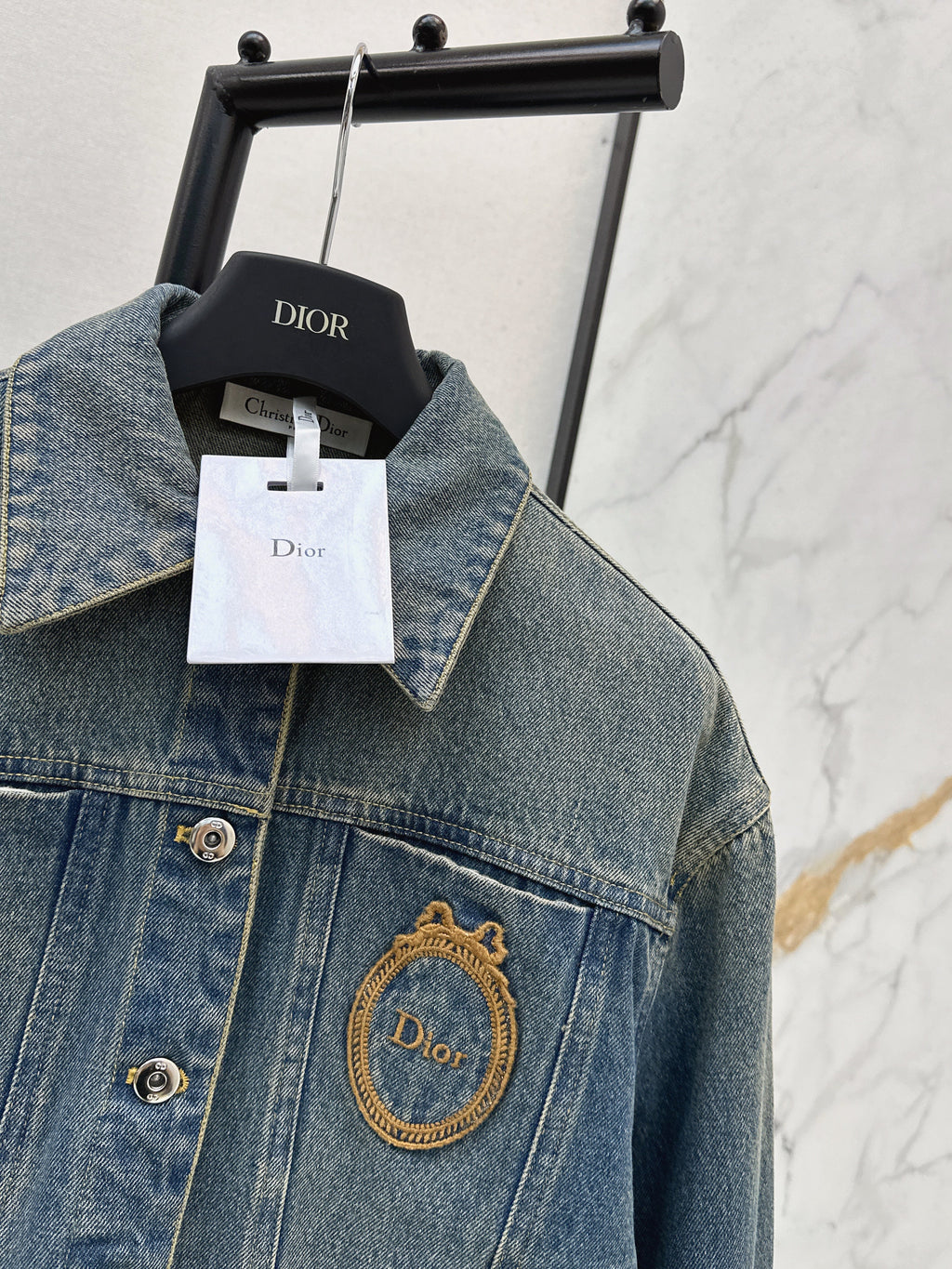 26SS Embroidered Denim Jacket