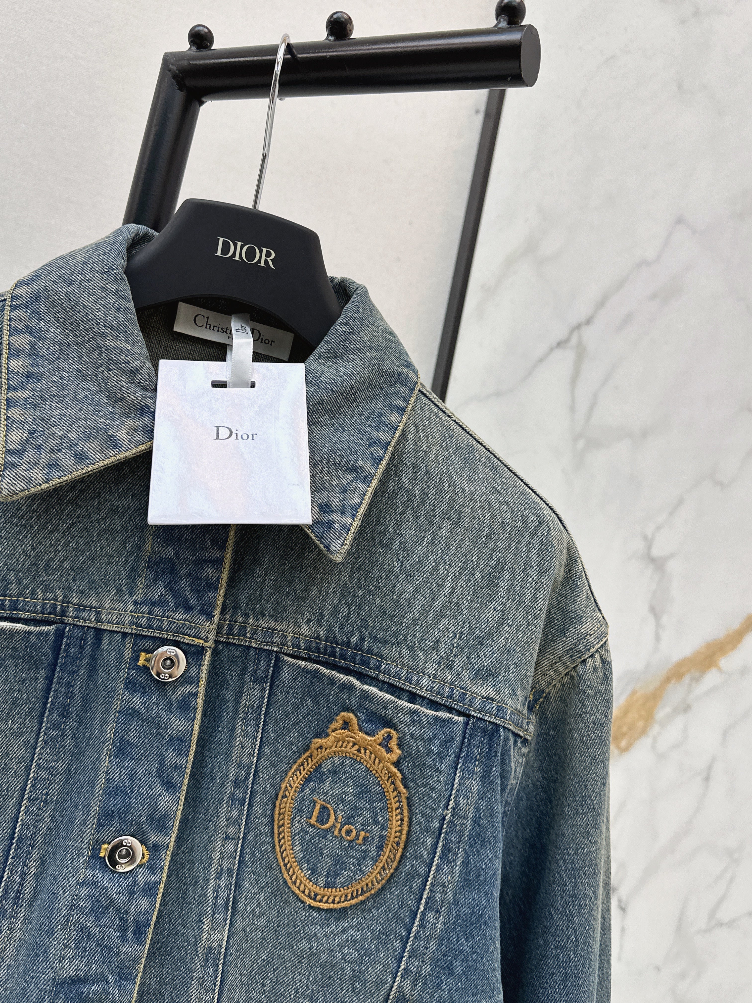 26SS Embroidered Denim Jacket
