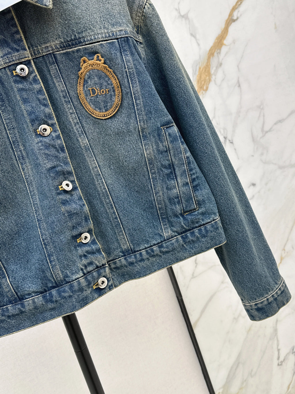 26SS Embroidered Denim Jacket