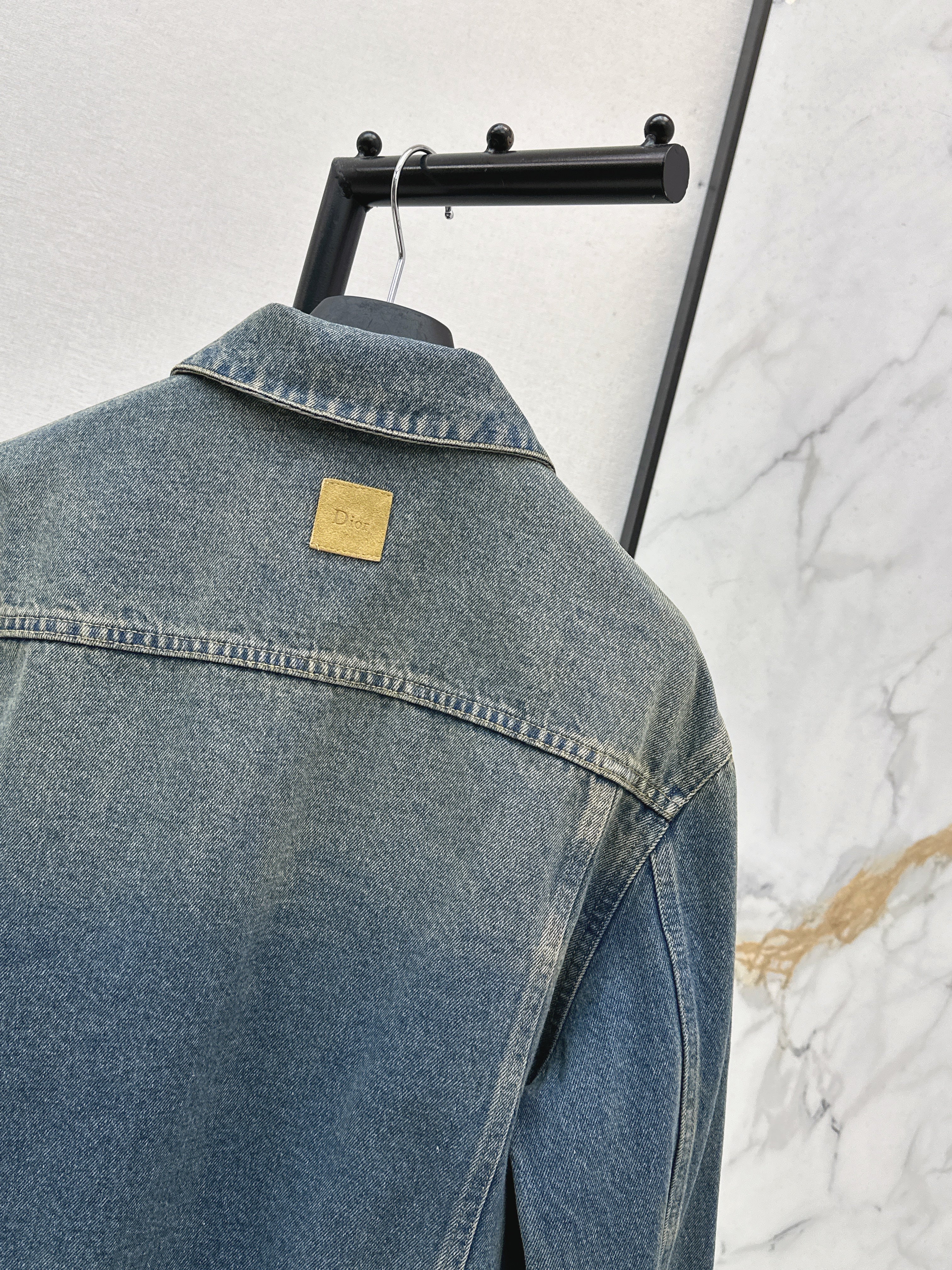 26SS Embroidered Denim Jacket
