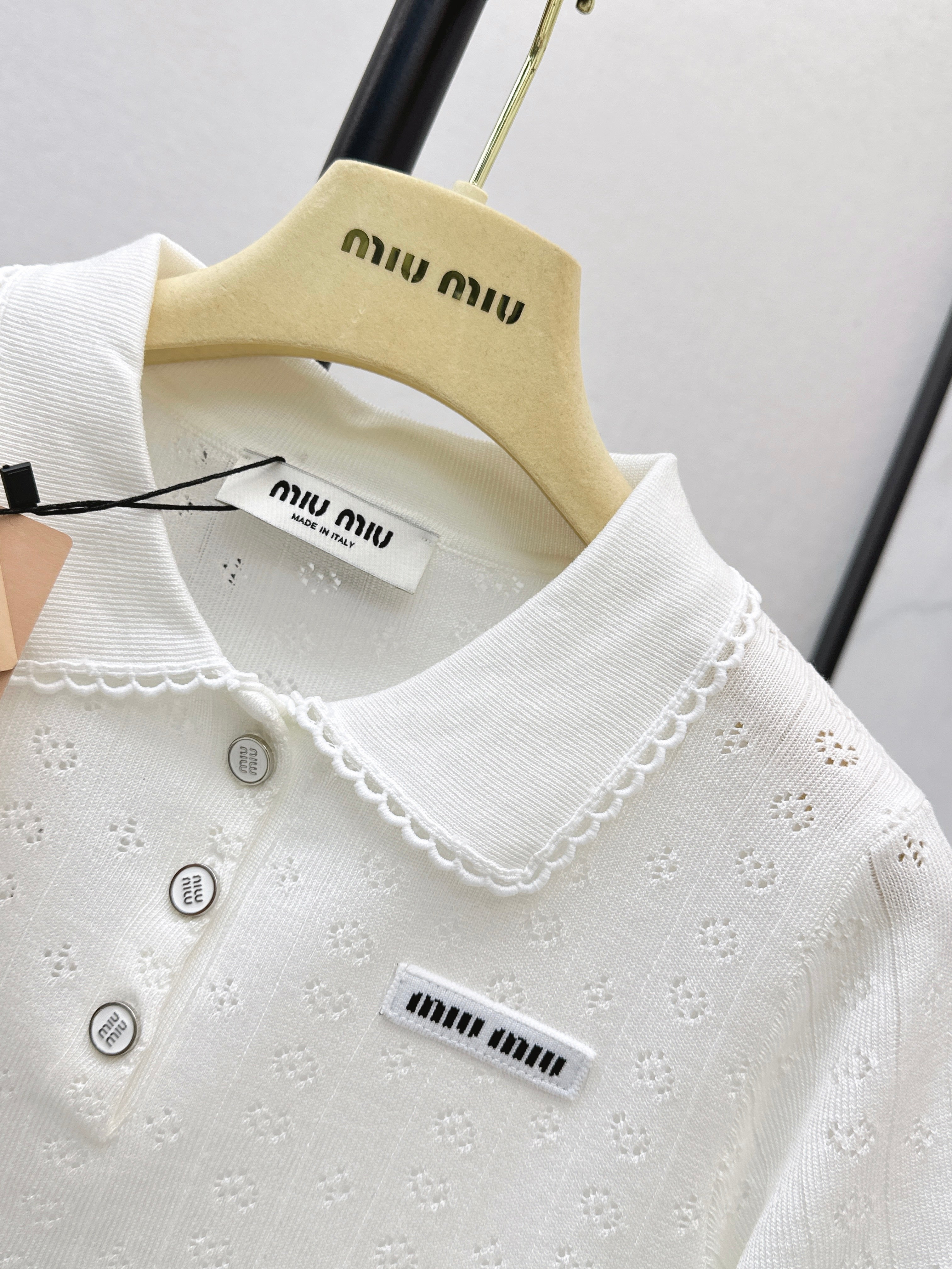 26SS Short-Sleeve Knitted Polo Shirt