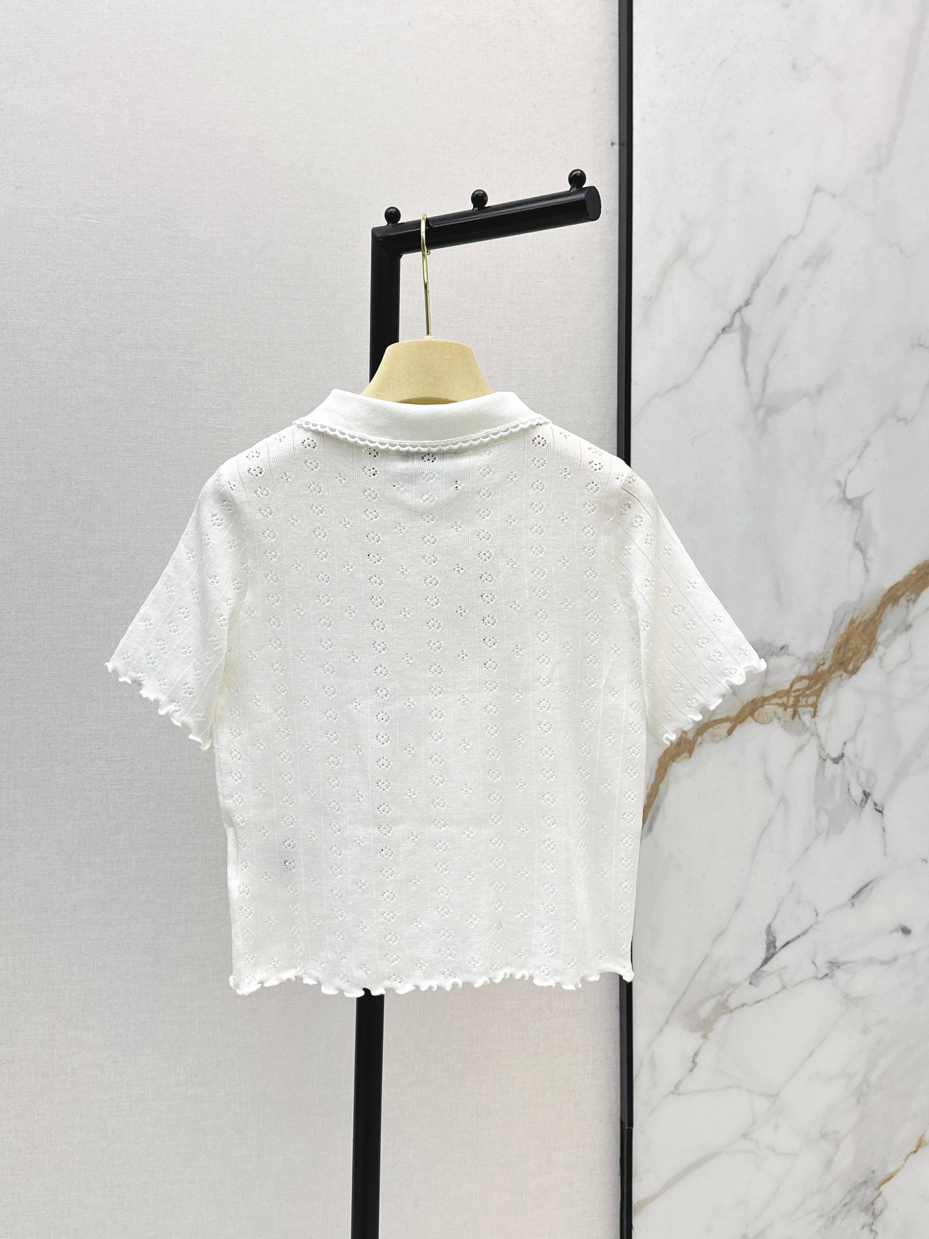26SS Short-Sleeve Knitted Polo Shirt