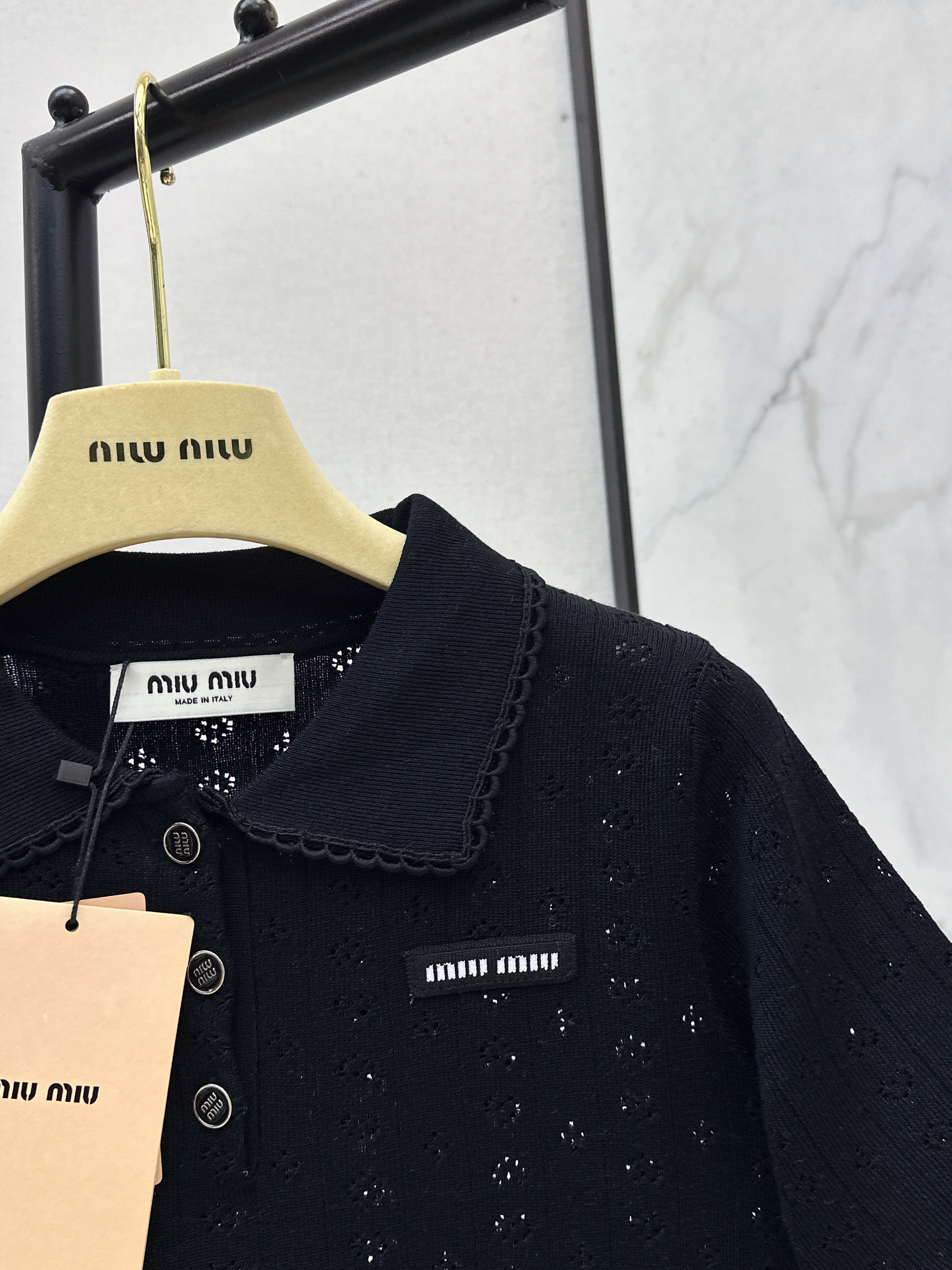 26SS Short-Sleeve Knitted Polo Shirt