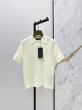 26SS Spring/Summer Newest Polo Collar Knit Sweater with Embroidery