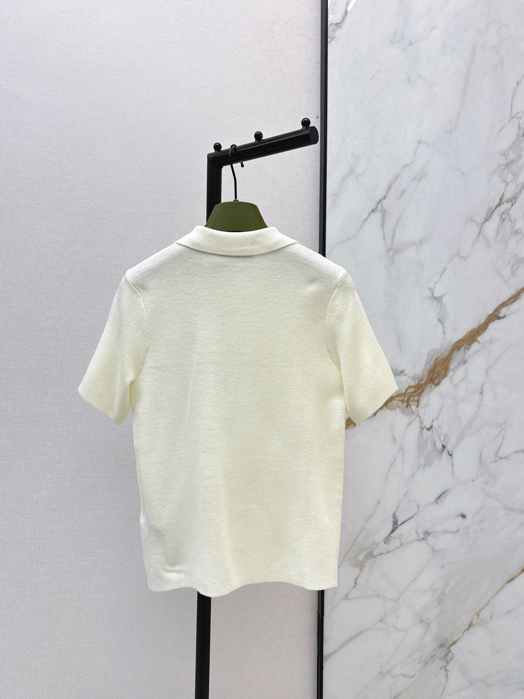 26SS Spring/Summer Newest Polo Collar Knit Sweater with Embroidery