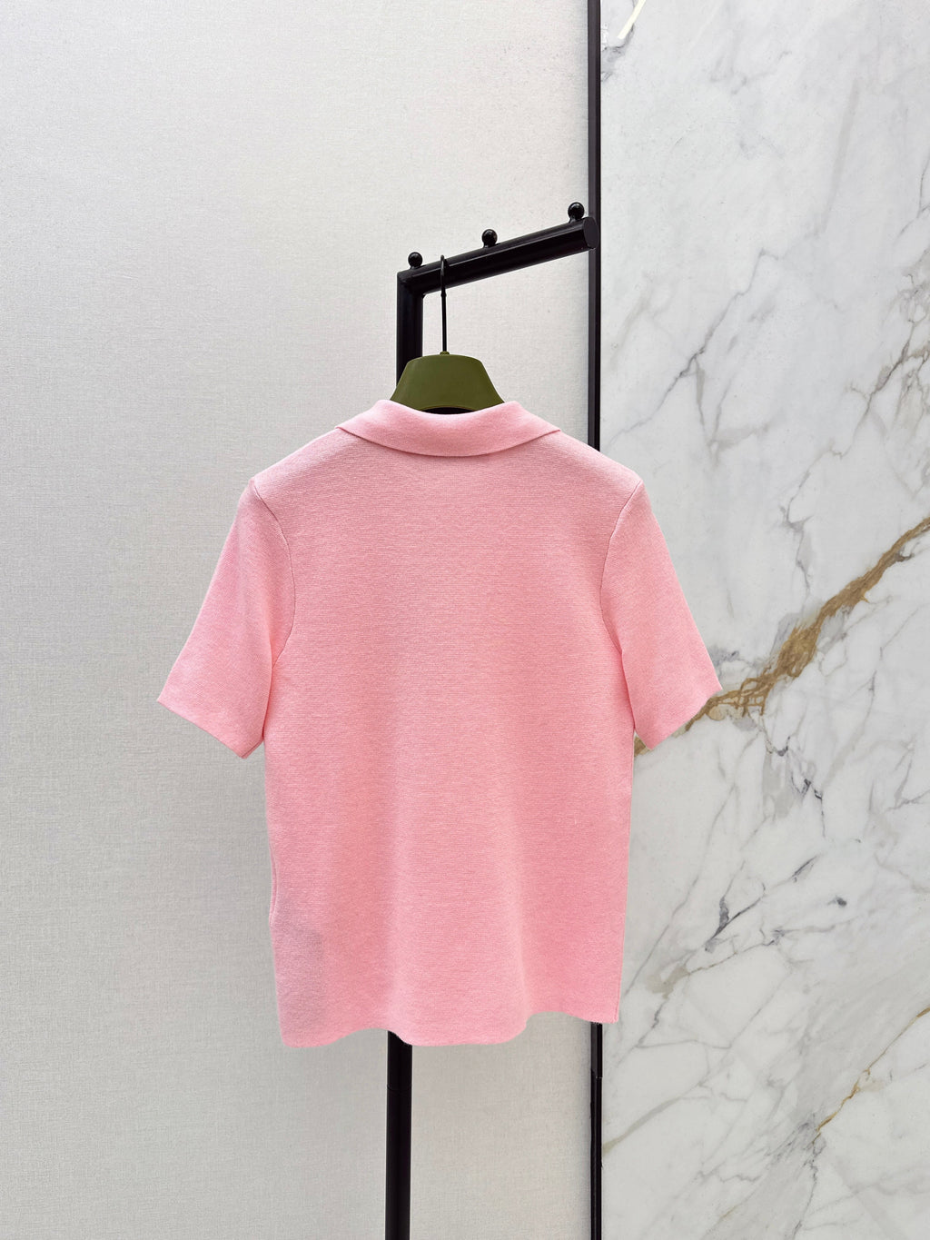 26SS Spring/Summer Newest Polo Collar Knit Sweater with Embroidery