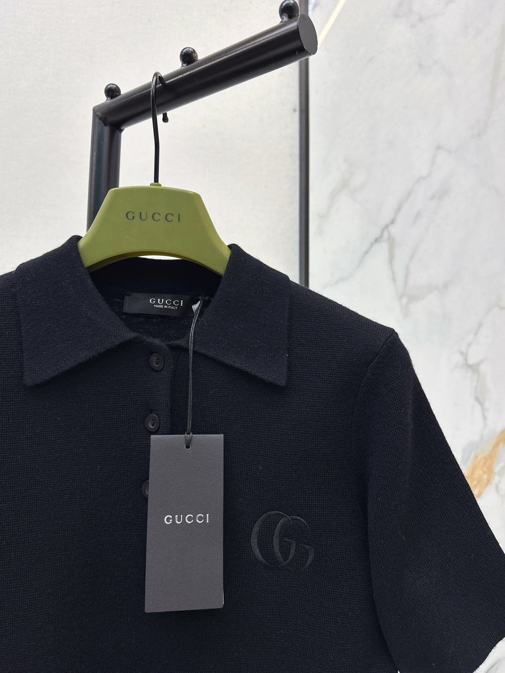 26SS Spring/Summer Newest Polo Collar Knit Sweater with Embroidery