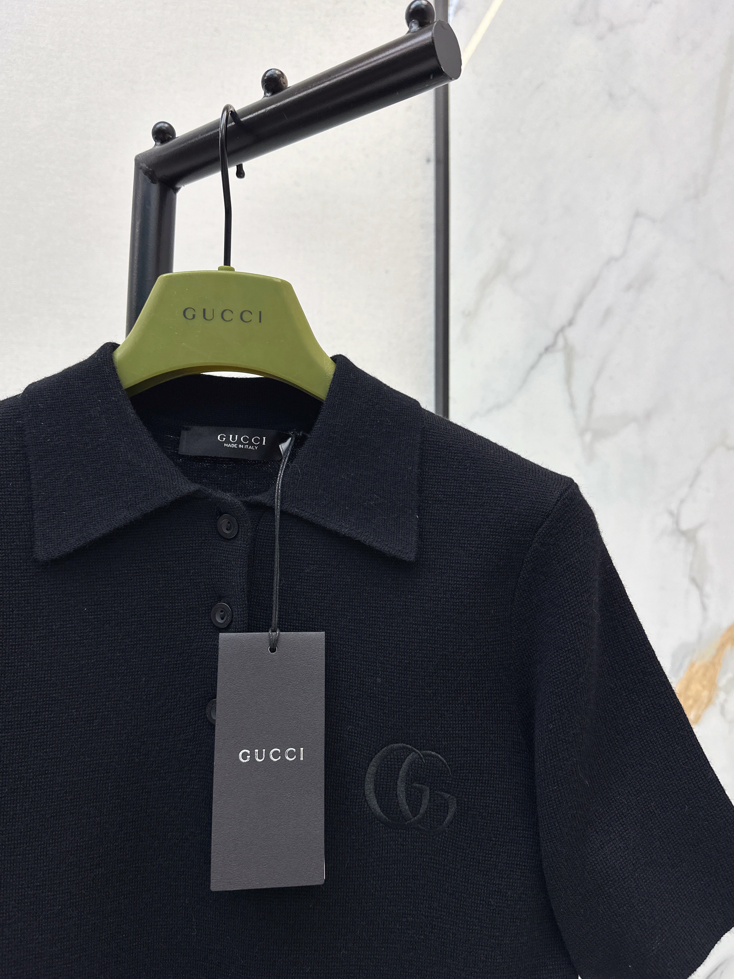 26SS Spring/Summer Newest Polo Collar Knit Sweater with Embroidery