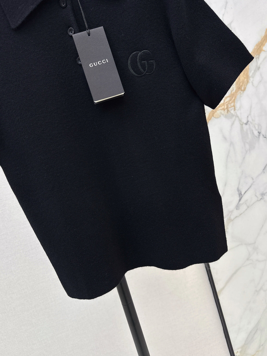 26SS Spring/Summer Newest Polo Collar Knit Sweater with Embroidery