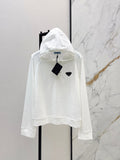 26SS New Half-Zip Hooded Long-Sleeved Top