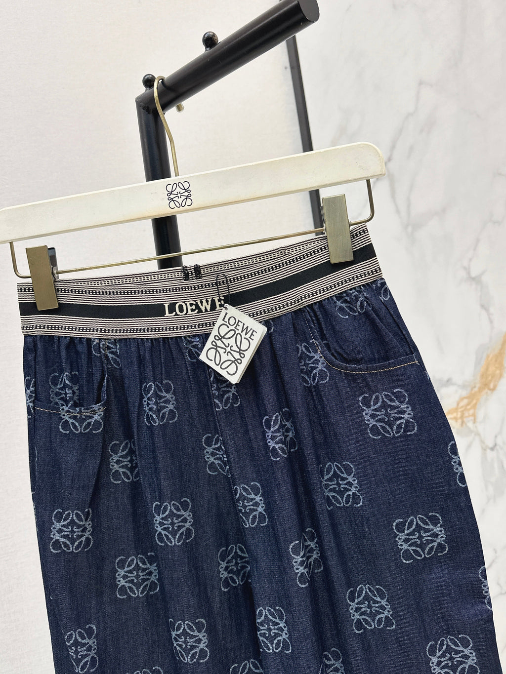 26SS — Monogram Straight-Leg Jeans
