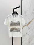 26SS — Embroidered Short-Sleeve Knit Top