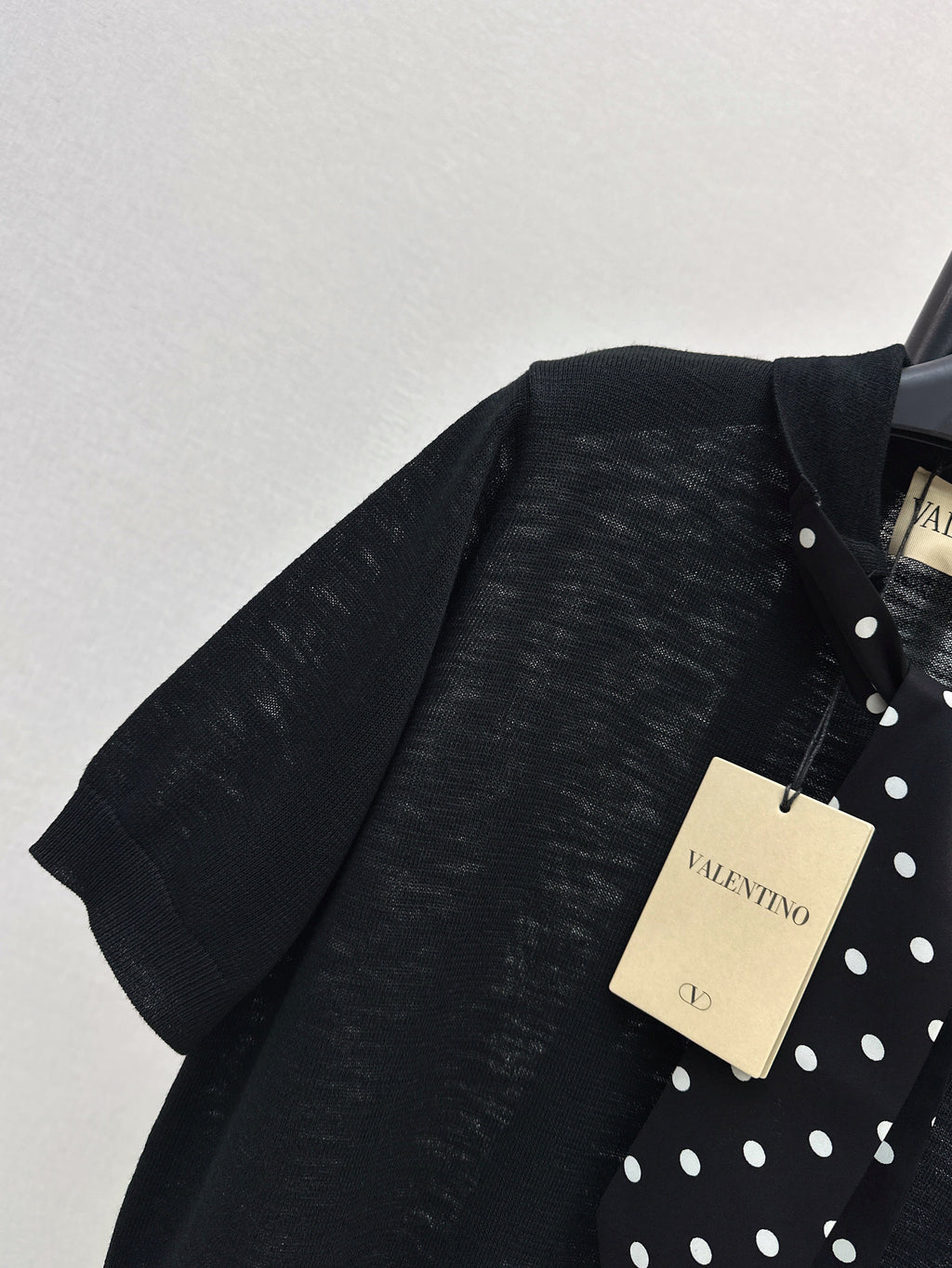 26SS — New Polka-Dot Short-Sleeve Top with Streamers