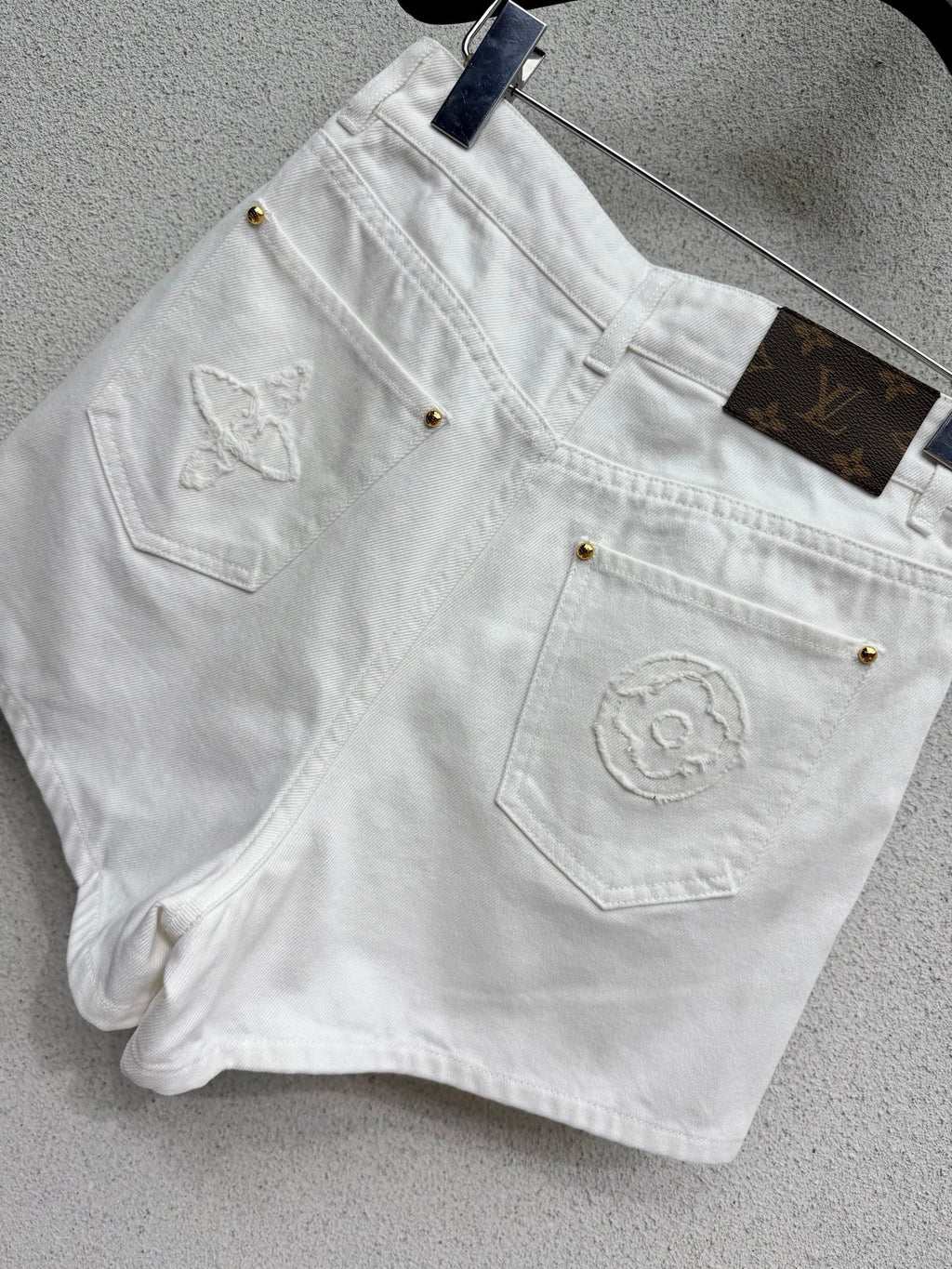 Jacquard Denim Shorts