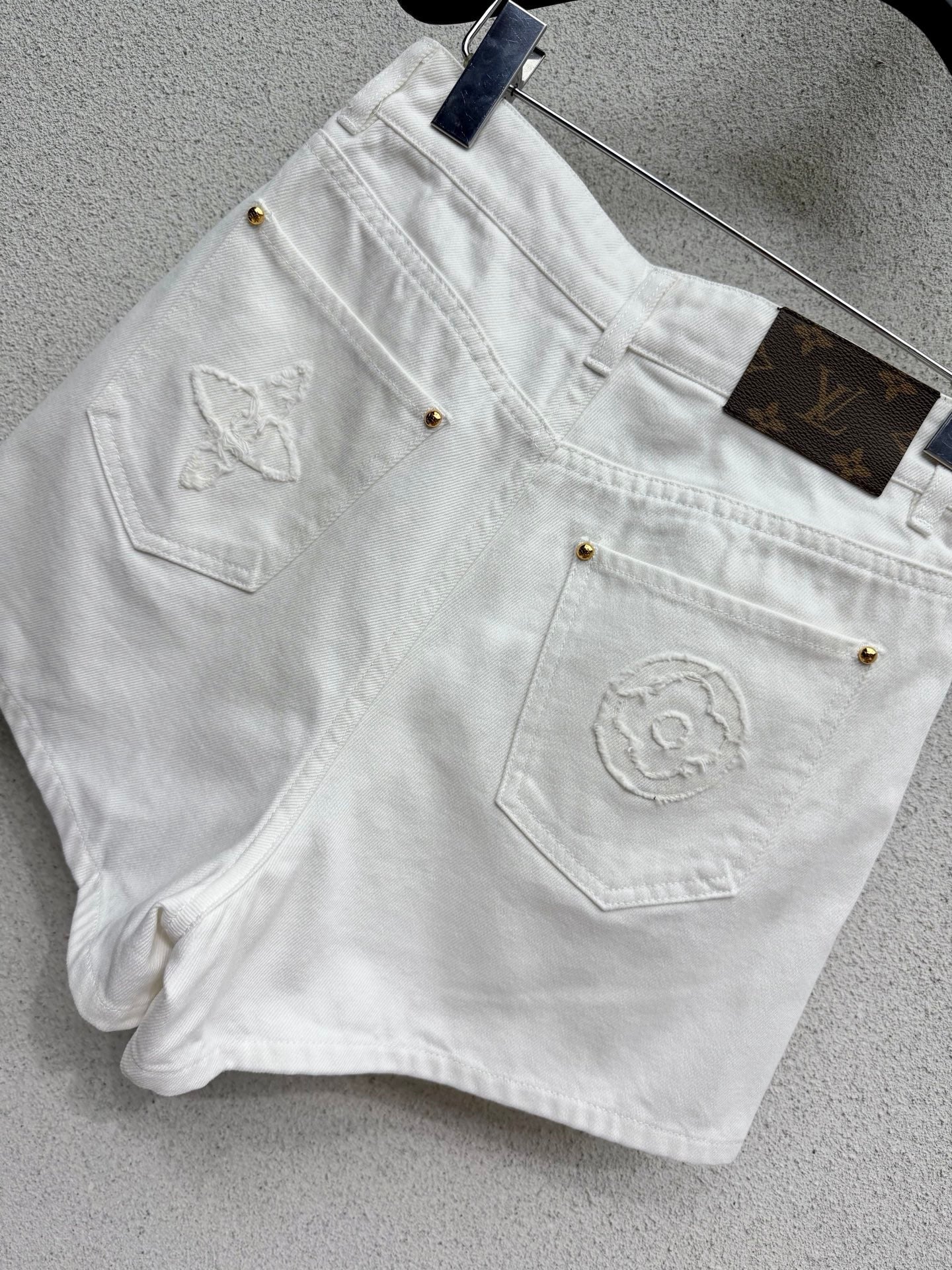 Jacquard Denim Shorts