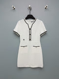 26 New Style Waist-cinching Short-sleeved Dress