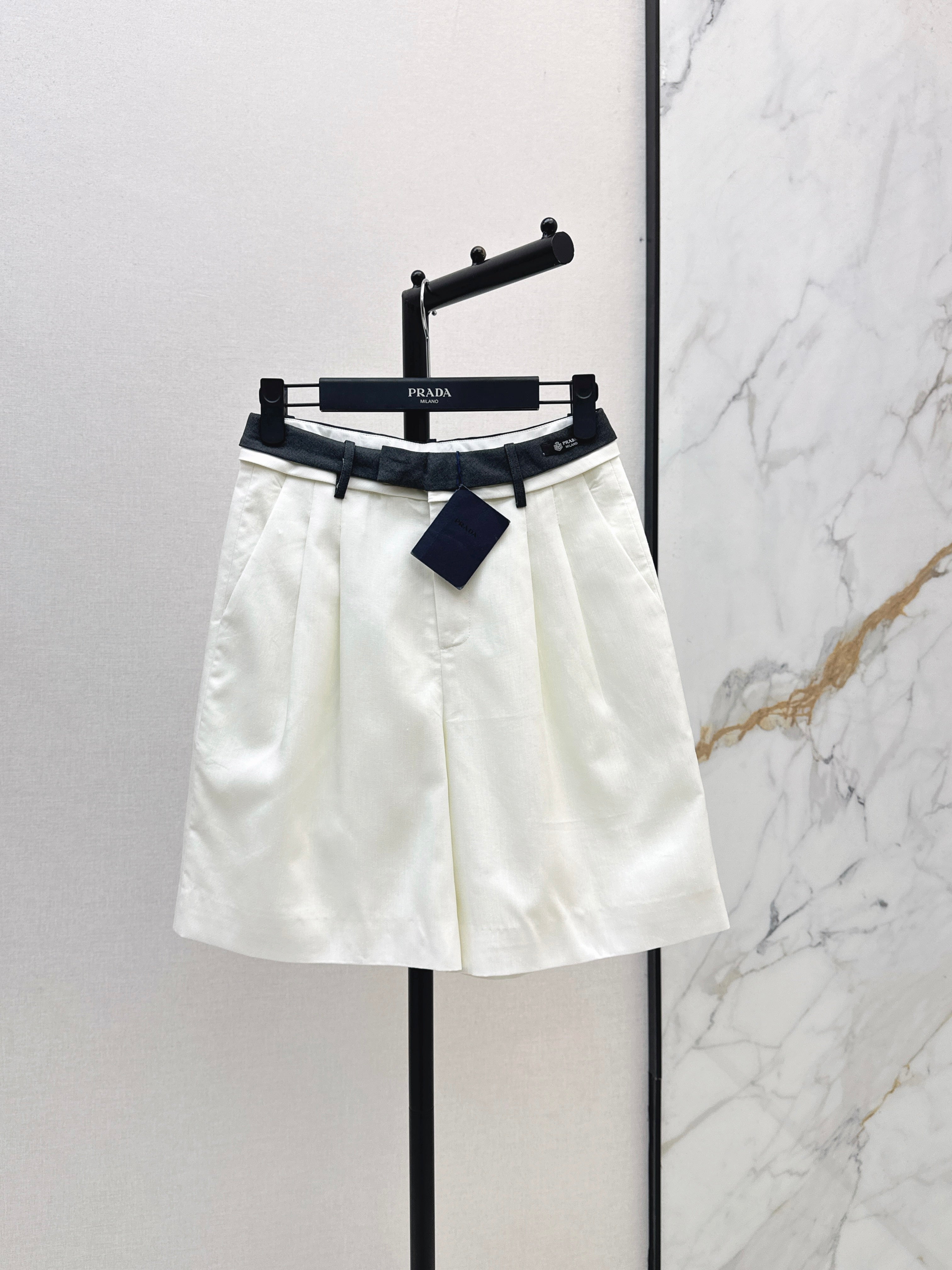 26SS - New Color-Blocked Waistband Design Shorts