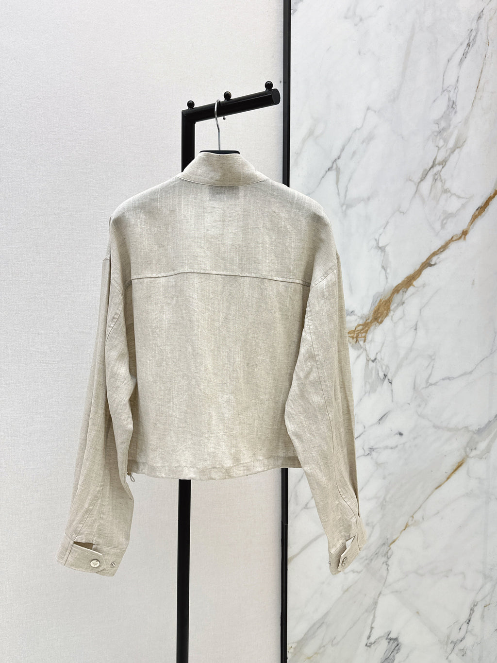 New short, high-quality linen jacket
