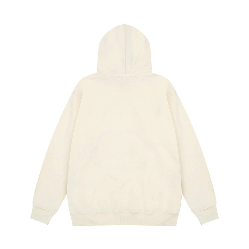Classic style hooded sweatshirt with oversized interlocking G print