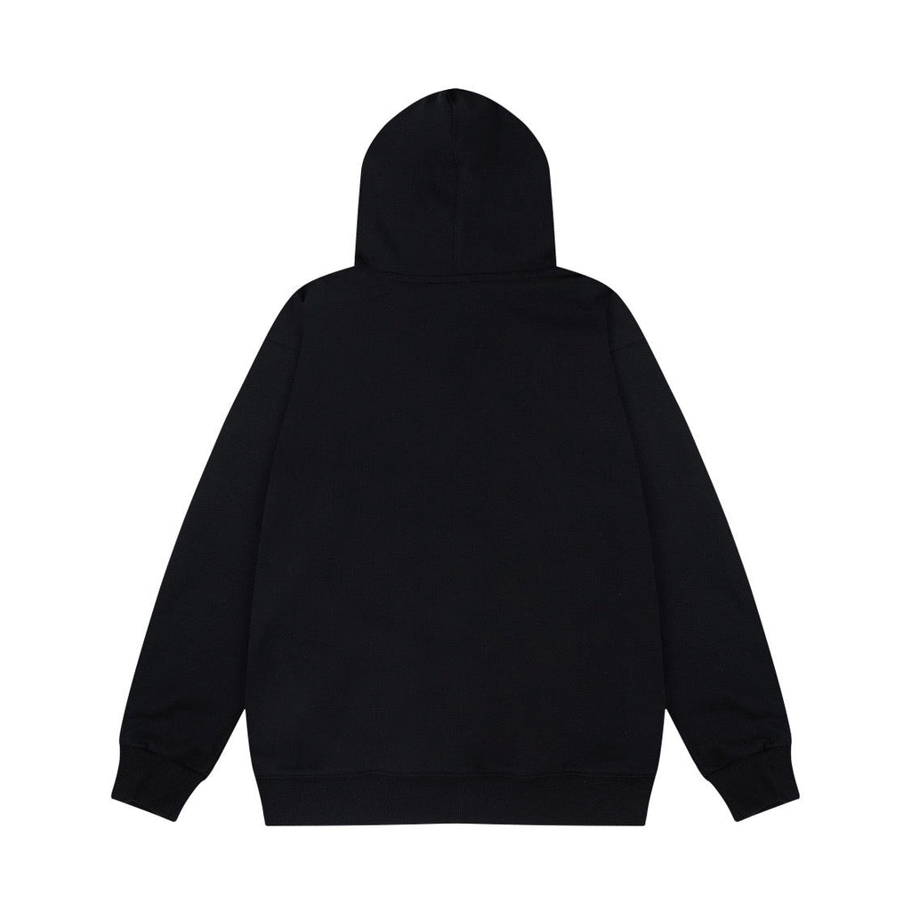 Classic style hooded sweatshirt with oversized interlocking G print