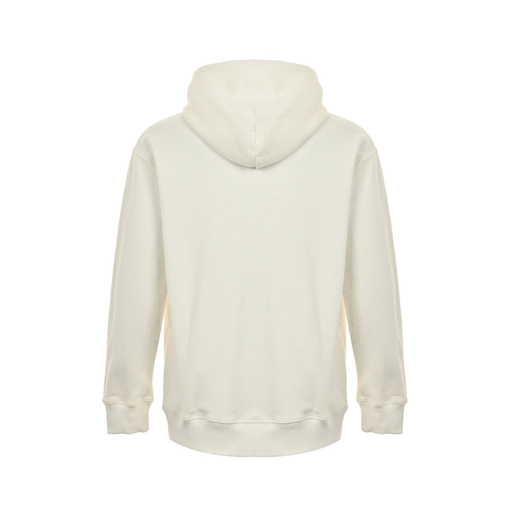 Colorblocked Square Logo Print Hooded Sweatshirt