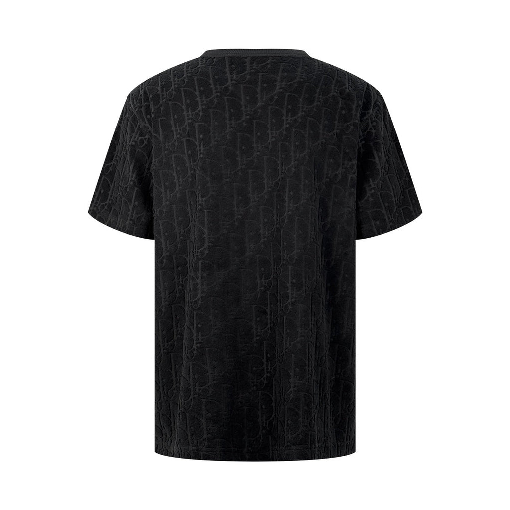 Allover printed terry short sleeves