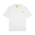 Chest embroidered crew neck T-shirt