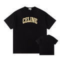 cracked letter print short sleeves