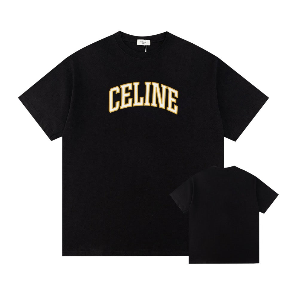 cracked letter print short sleeves