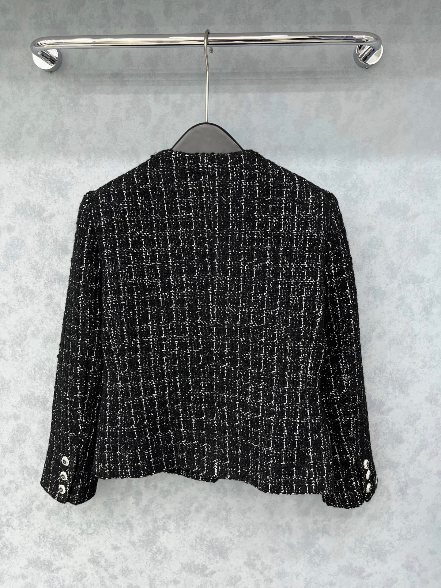 New Tweed Crew Neck Jacket