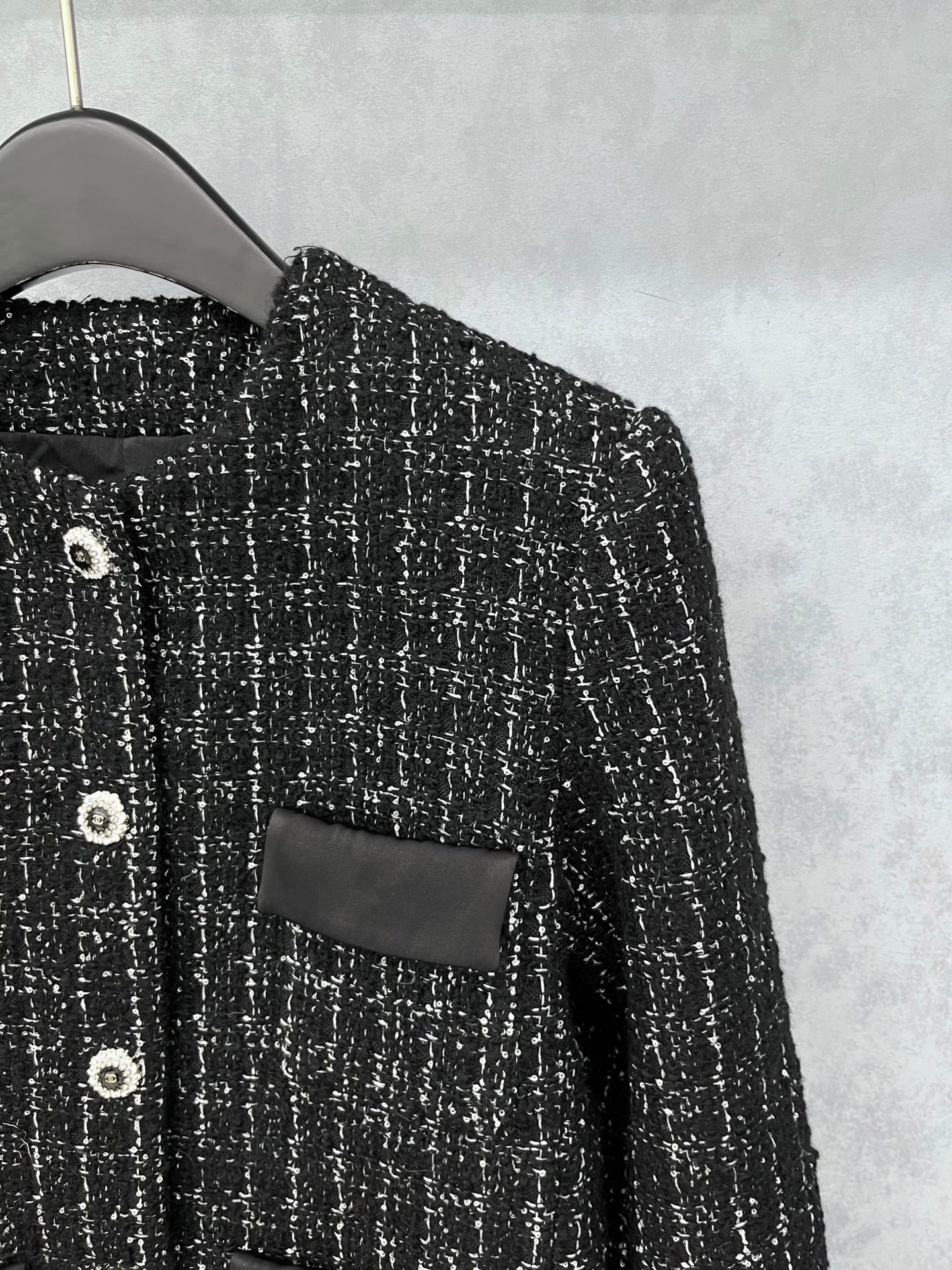 New Tweed Crew Neck Jacket