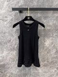 jacquard knit vest