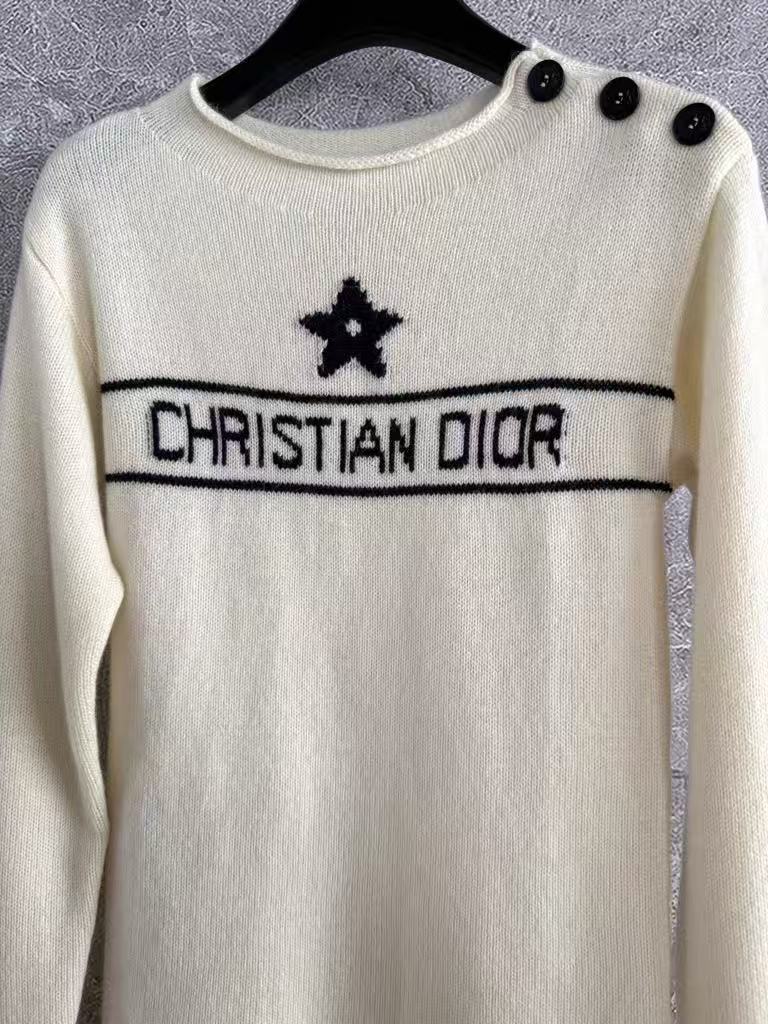 Lucky Star Shoulder Button Sweater