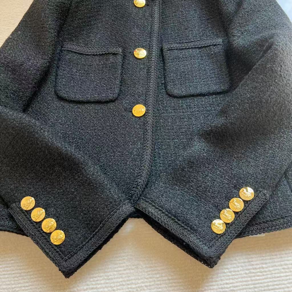 A classic black and gold jacket