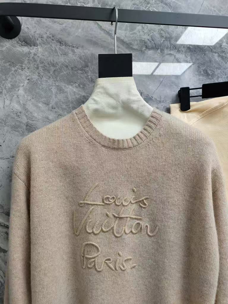 Embroidered Cashmere Knit Sweater