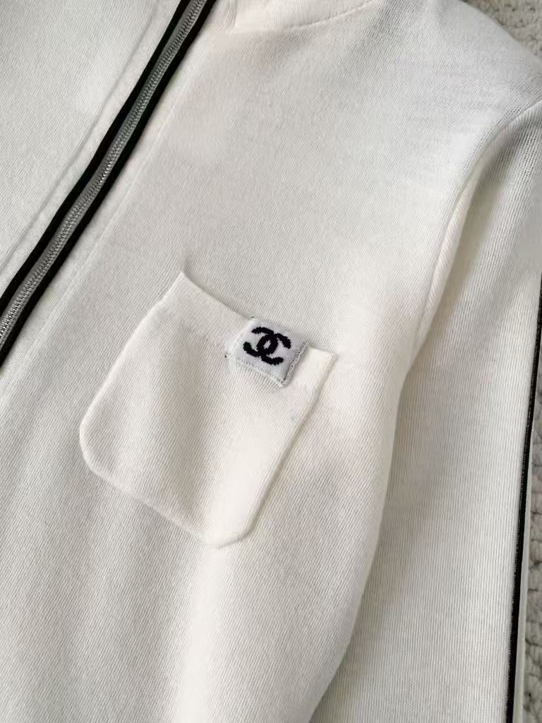 Skiing series cashmere knit hooded jacket