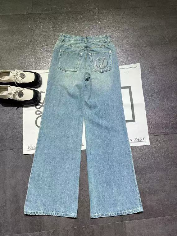 New sequined flared jeans