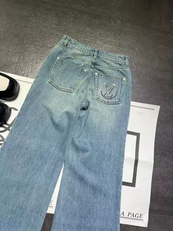 New sequined flared jeans