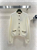 26NEW Chain Pocket Knitted Cardigan