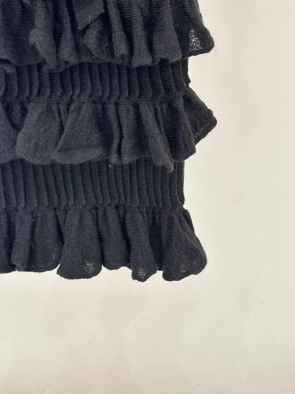 25K New Style Short Knitted Suspender Dress with 3D Bow Decoration